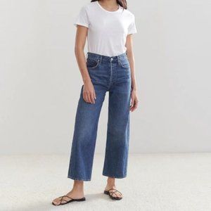 AGOLDE Ren High Rise Wide Leg Crop Jean in Control Size 26 NWT
